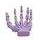 3.5&#x22; Purple Skeleton Hand Tabletop Accent by Ashland&#xAE;